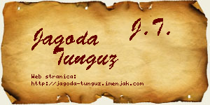Jagoda Tunguz vizit kartica
